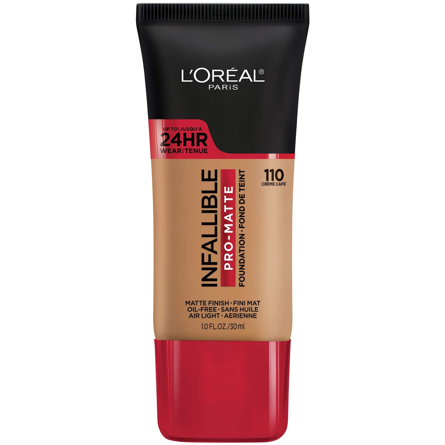 L'Oreal Paris Cosmetics Makeup Infallible Pro-Matte Liquid Longwear Foundation, Créme Café, 1 fl oz.