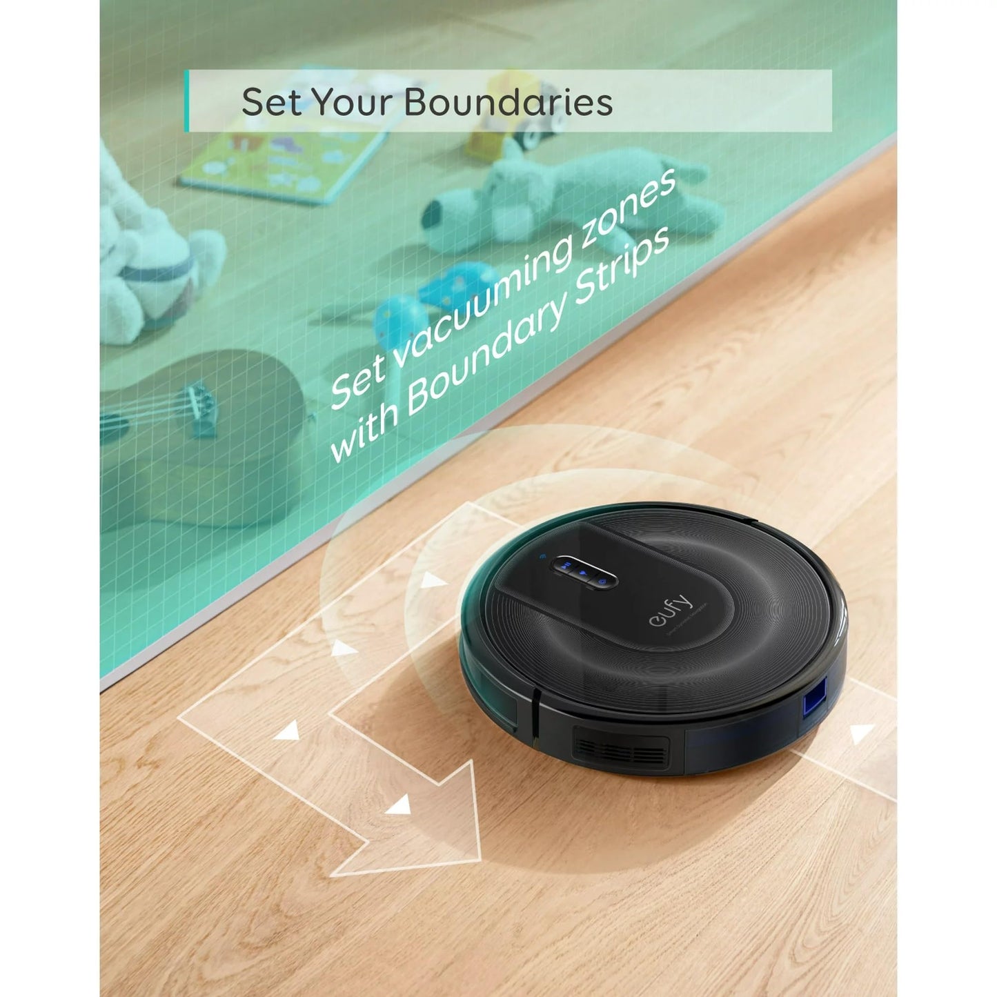 eufy Renewed RoboVac G30 Verge, Robot Vacuum with Home Mapping, 2000Pa Suction, Wi-Fi, Boundary Strips, for Carpets and Hard Floors (Renewed)