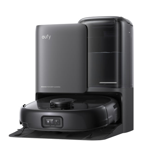 eufy E25 Omni Robot Vacuum and Mop Combo,HydroJet System, 20,000Pa Turbo Suction, Zero-Tangle Design, Edge-to-Corner Deep Cleaning, Obstacle Avoidance, Auto-Empty & Self-Cleaning All-in-One Station