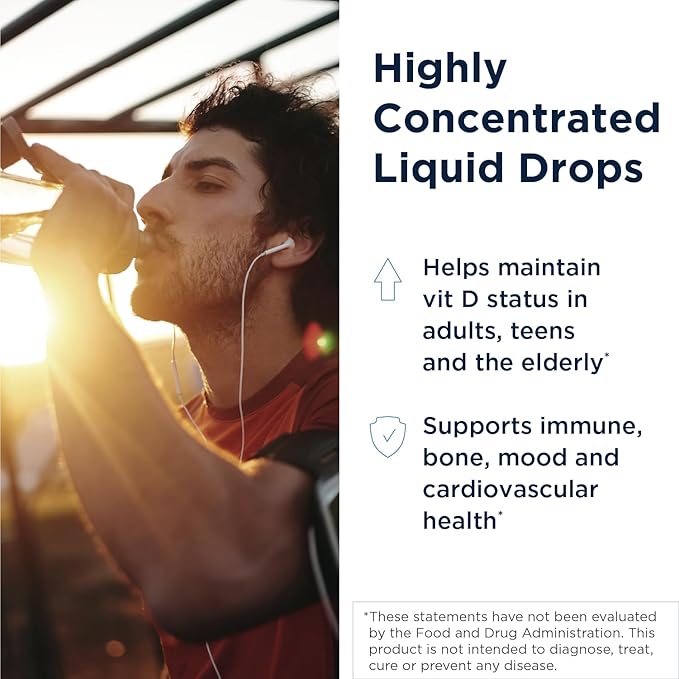 Designs for Health Hi-Po Emulsi Vitamin D Drops - Liquid Vitamin D 2000 IU, Highly Concentrated Vitamin D3 - Bone Health + Immune Support Supplement - 2000 IU Per Drop (1000 Servings / 1 Ounce)