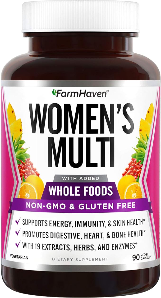 FarmHaven Multivitamin for Women | 22 Essential Nutrients and Vitamin D3 K2 Capsules