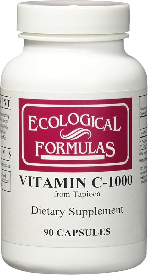 Ecological Formulas Vitamin C-1000 Capsule from Tapioca, 90 Count