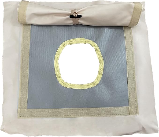 DANCHEL OUTDOOR Stove Jack Kit for Tent with Rain Flap Cover for Dia. 4''/5.85'', Fire Resistant Wood Stove Hole for Canvas Tent Hot Tent Chimney, Side Wall A/C 4 Season