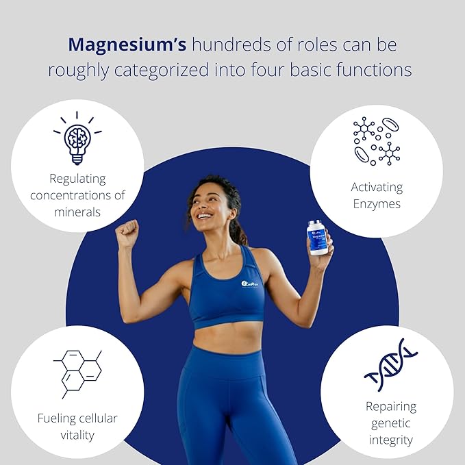 CanPrev Magnesium Bis-Glycinate Gentle 200mg, 120 V-Caps 120-Day Supply - Pure Elemental Magnesium Supplement, Supports Bone and Muscle Function, Gentle on Stomach, Perfect for Daily Magnesium Needs