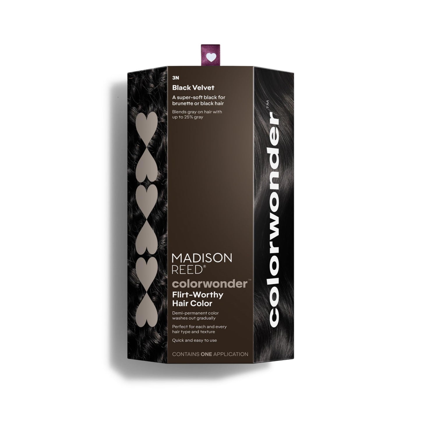 Madison Reed colorwonder Demi-Permanent Hair Color, Effortless At-Home Hair Dye, Ammonia-Free, Cruelty-Free, Black Velvet (3N Soft Black), Pack of 1