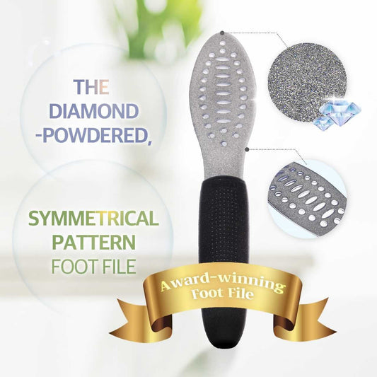 Foxi Fresh 2-Sided Diamond Coated Foot Scrubber Callus Remover Foot File Foot Care