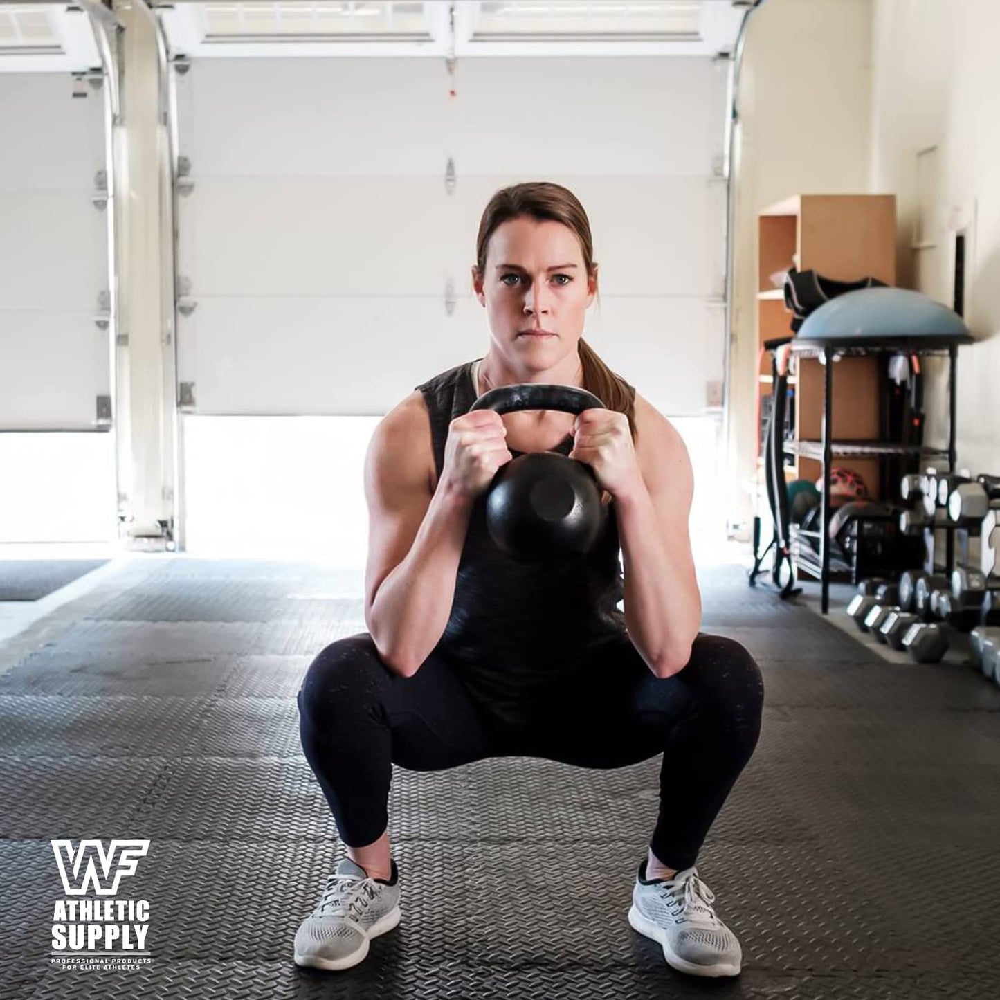 CAPHAUS 1/2 Inch Thickness Multipurpose EVA Foam Floor Tiles, 24-Inch x 24-Inch Interlocking Floor Mat for Indoor Gym and Home Use