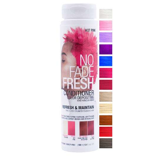 Hot Pink Color Depositing Conditioner - Semi Permanent Hair Color with BondHeal Bond Rebuilder - Pink Hair Dye - Deep Conditioner Hair Mask 6.4 oz