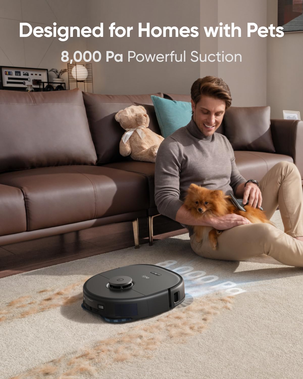eufy X10 Pro Omni Robot Vacuum + 2 Replacement Washable Filter