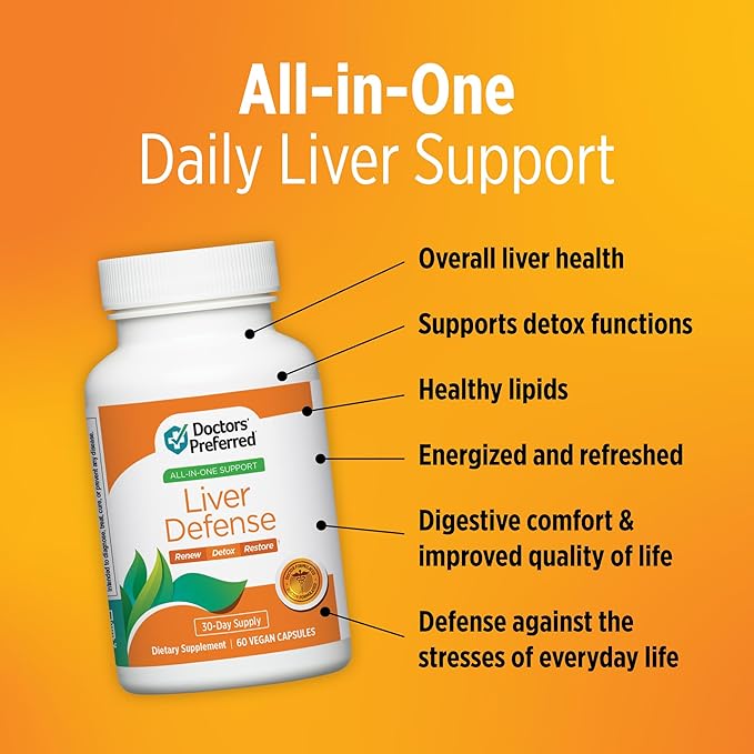 DOCTORS' PREFERRED Liver Defense with Milk Thistle | 60 Capsules