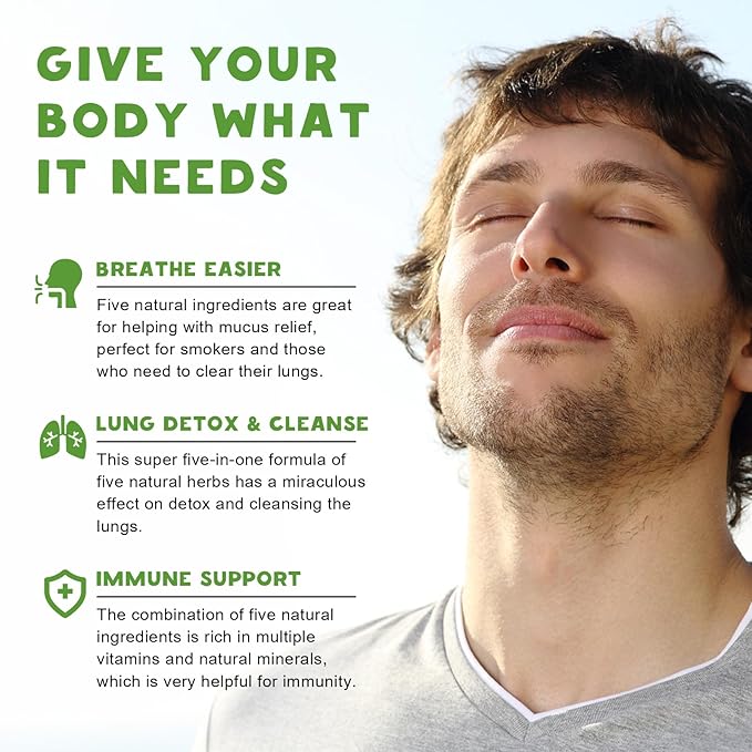 (2 Pack) 98% Absorption Mullein Drops for Lungs, Powerful 5 in 1 Mullein Leaf Herbal Blend Extract, Natural Lungs Support Supplement for Lungs Cleanse & Detox and Respiratory Lung Health