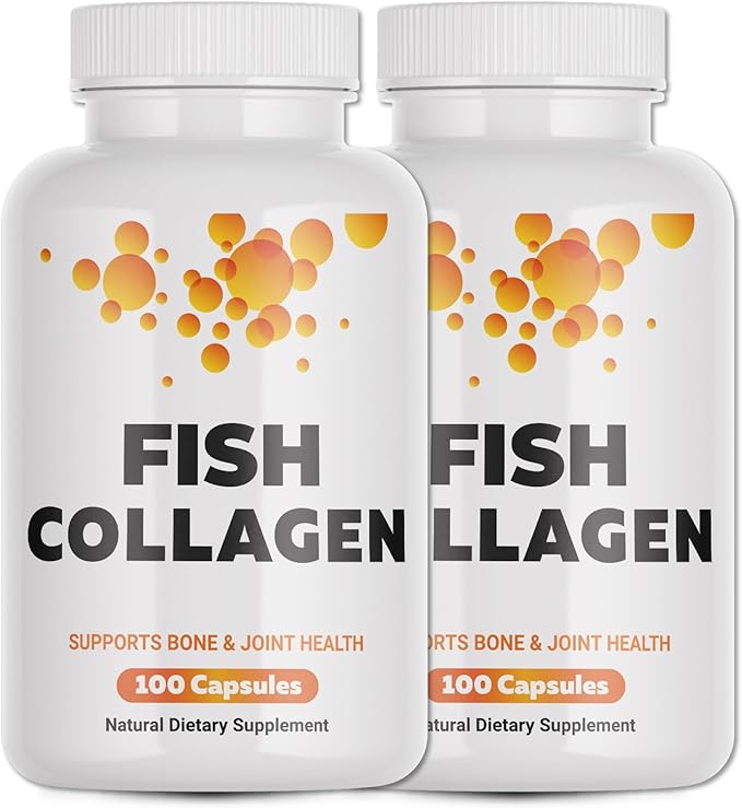 FabLab Nutritional Supplement for Joint, Nerve & Bone Support - Non-GMO, Anti-Aging Dietary Product with Hydrolyzed Peptides (Fish Collagen 2 Pack)