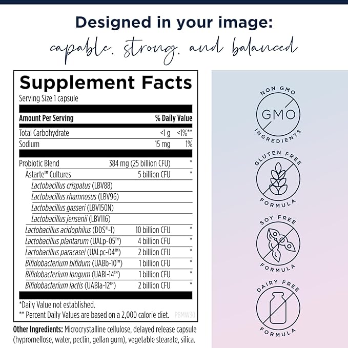 Designs for Health Vitamin D & Women's Probiotic Bundle - ProbioMed Women (30 Capsules) Gut Health & Vaginal Probiotic with Vitamin D Supreme (30 Capsules) with Vitamin K2 for Immune & Bone Health