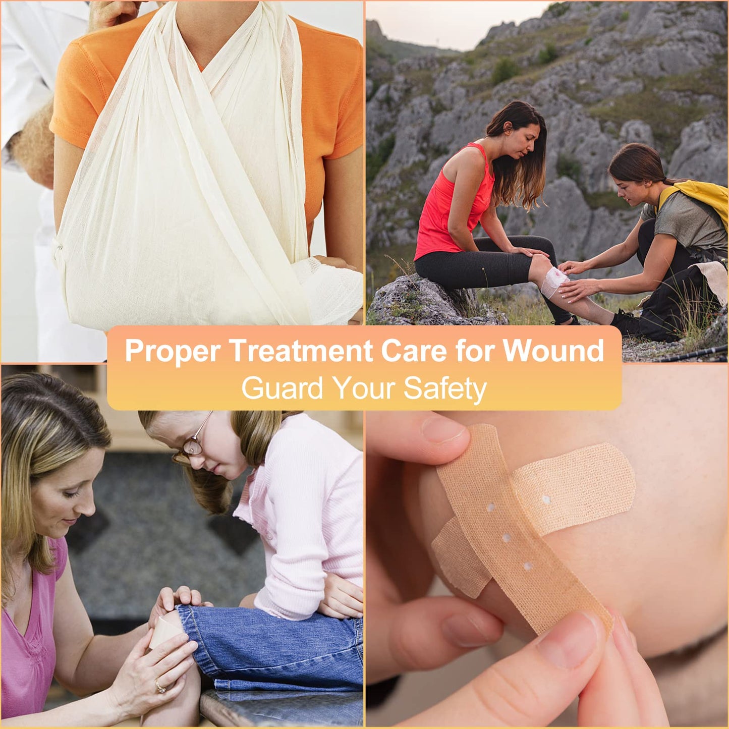 Car-Home Survival First-Aid Kit Emergency-Kit - Yellow 273Piece Equipment Travel Supplies First Aid Set Home Essentials Camping Hiking YIDERBO