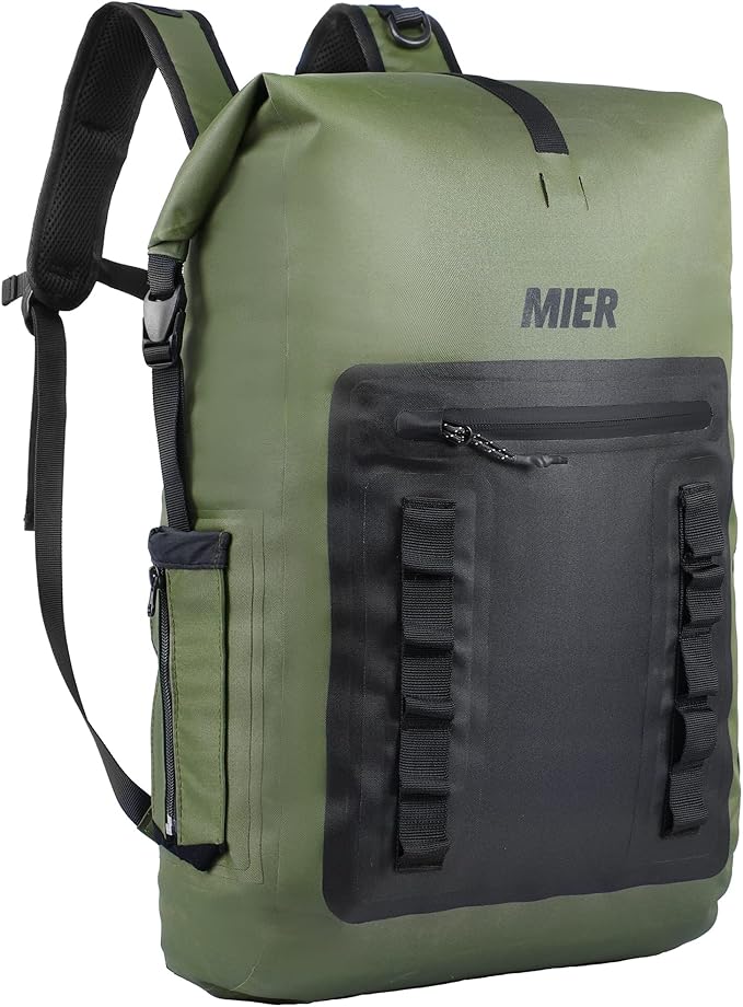 MIER Dry Bag Waterproof Backpack 30L Dry Sack Heavy Duty Roll-Top Closure for Kayaking, Beach, Boating, Swimming, Surfing