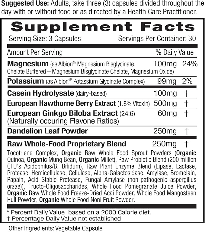 EMERALD LABS Blood Pressure Health - Made with Hawthorn Berry, Ginkgo Biloba, Magnesium & More to Support Blood Pressure Levels in a Normal Range - 90 Vegetable Capsules