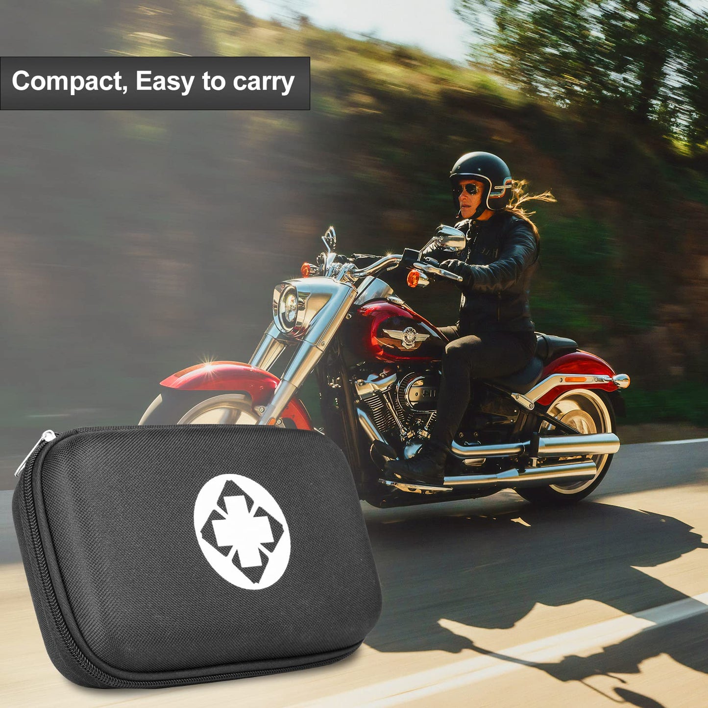 Car-Home Survival First-Aid Kit Emergency-Kit - Black 273Piece Equipment Travel Supplies First Aid Set Home Essentials Camping Hiking YIDERBO