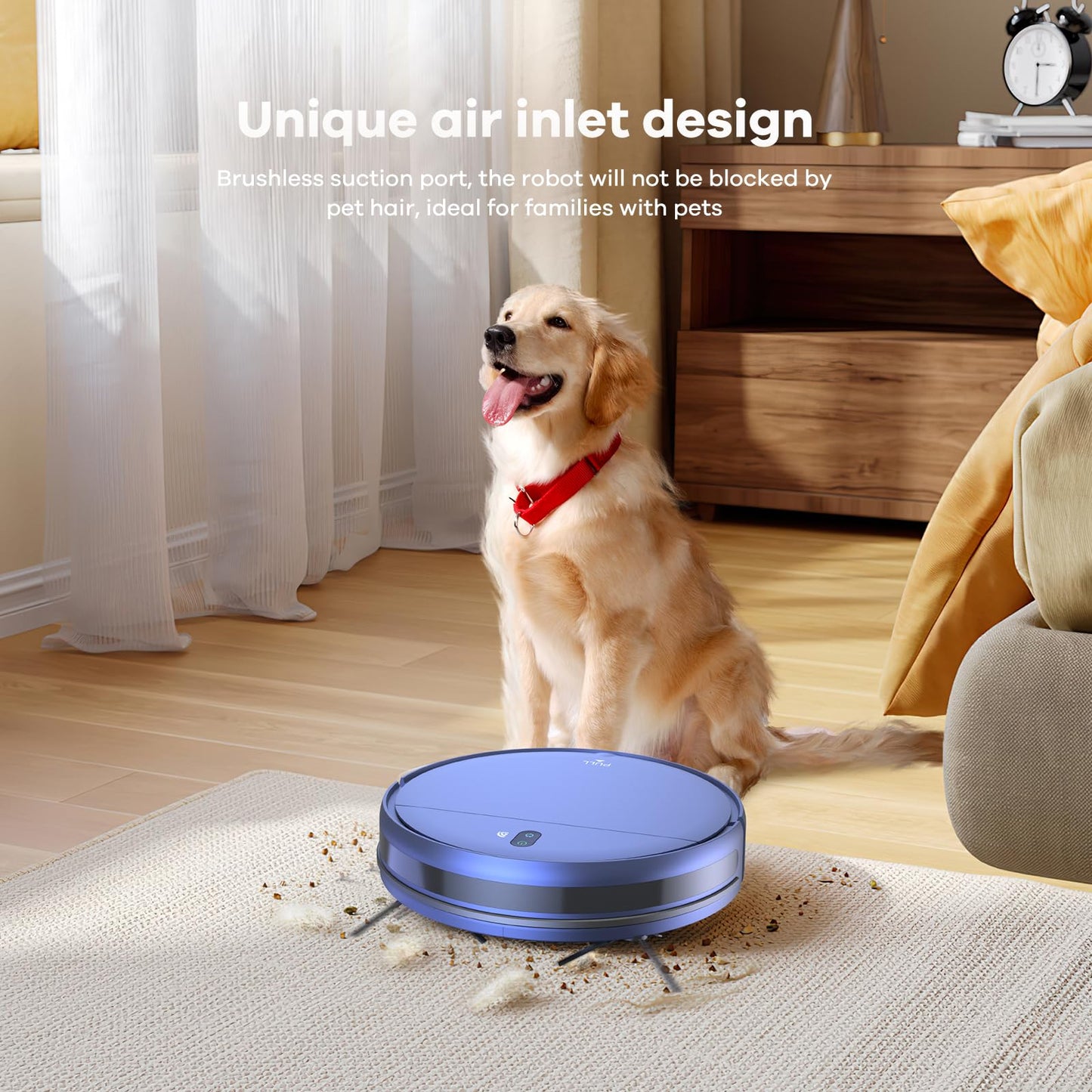 ZCWA Robot Vacuum and Mop Combo,2.4GHz WiFi/APP Aspiradora Robot,4 Cleaning Mode Automatic Vacuum Robot,Self-Charging Robotic Vacuums for Pet Hair