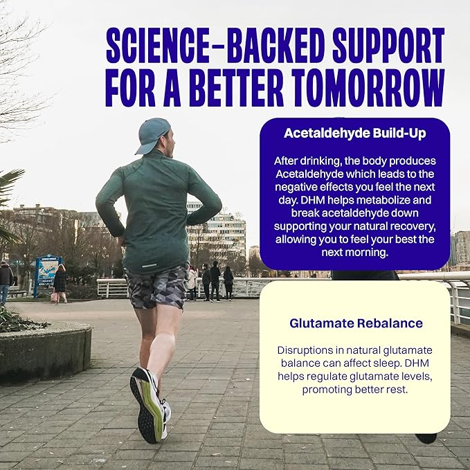 DHM Detox 5 Portable Servings - Optimized Blend of DHM (Dihydromyricetin Supplement) and Vitamins to Take During Evening for Better Next Day and Recovery