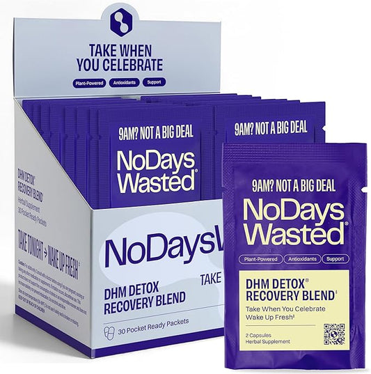 DHM Detox, No Days Wasted, 30 Servings - Take During Evening for Better Next Day and Recovery