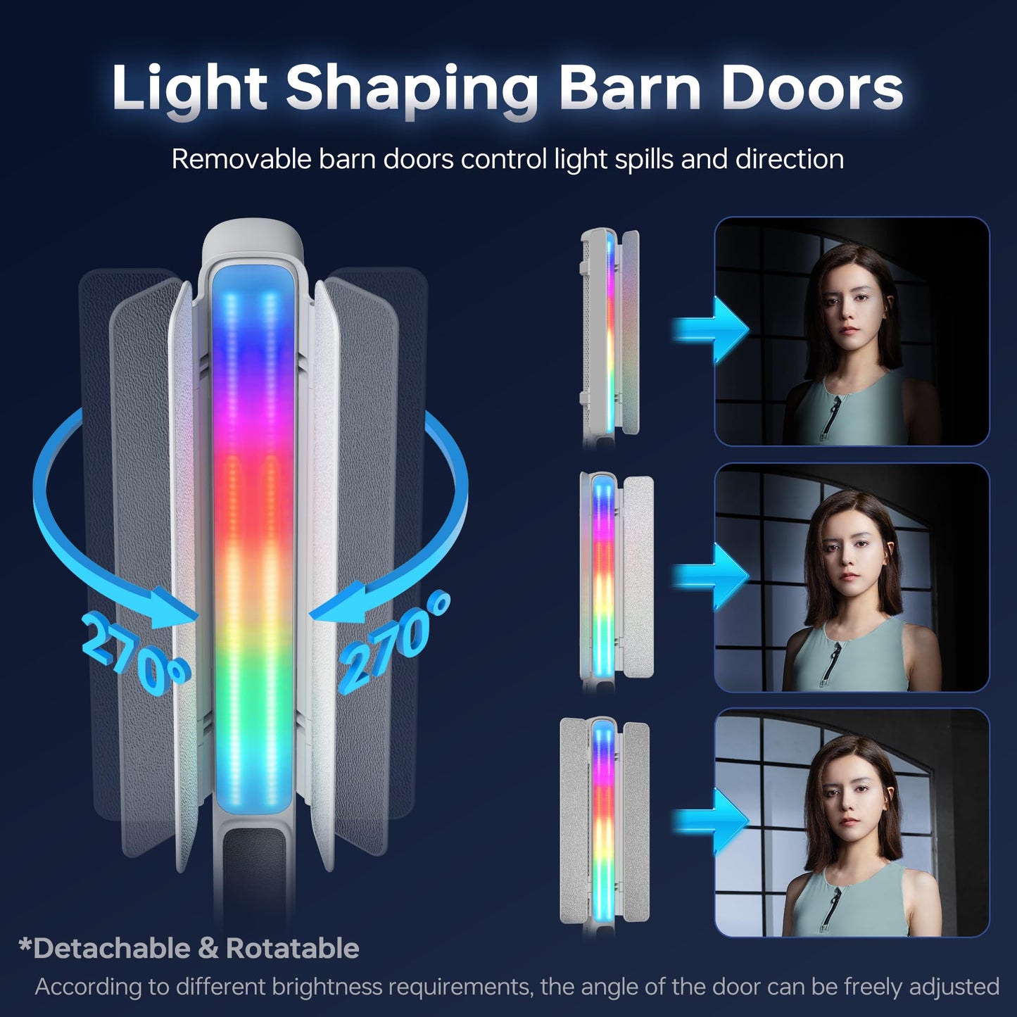 ZHIYUN CINEPEER CF100 100W RGB Light [Official] Stick Handheld LED Video Light Wand 2700K-6500K CRI 96+ TLCI 98+ Portable Fill Light with 6 Light Effect Continuous Output Photography Tube Combo