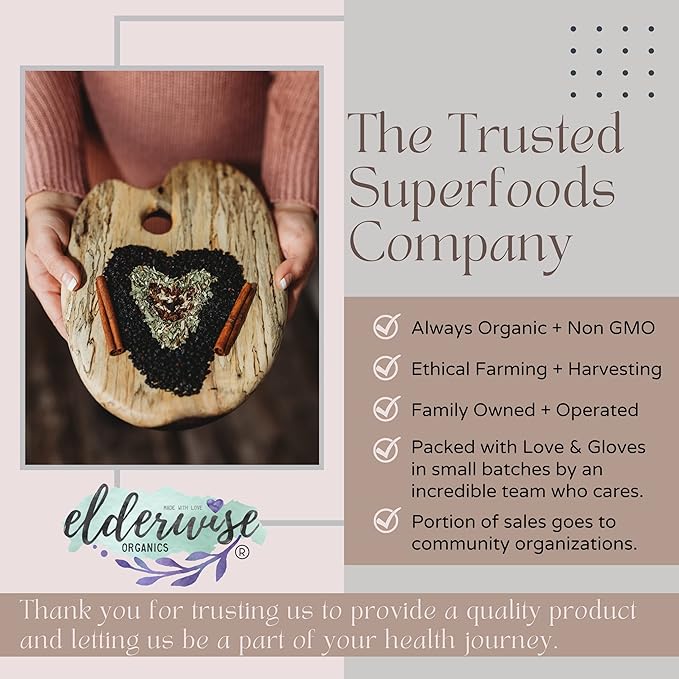 Elderwise Organic Elderberry Syrup Kit - Easy to Use, DIY Elderberry Syrup Making Kit with Elderberries ,Rosehips, Ginger, Echinacea, Cinnamon, and Cloves, Makes 32oz of Syrup, Brewing Bag Included