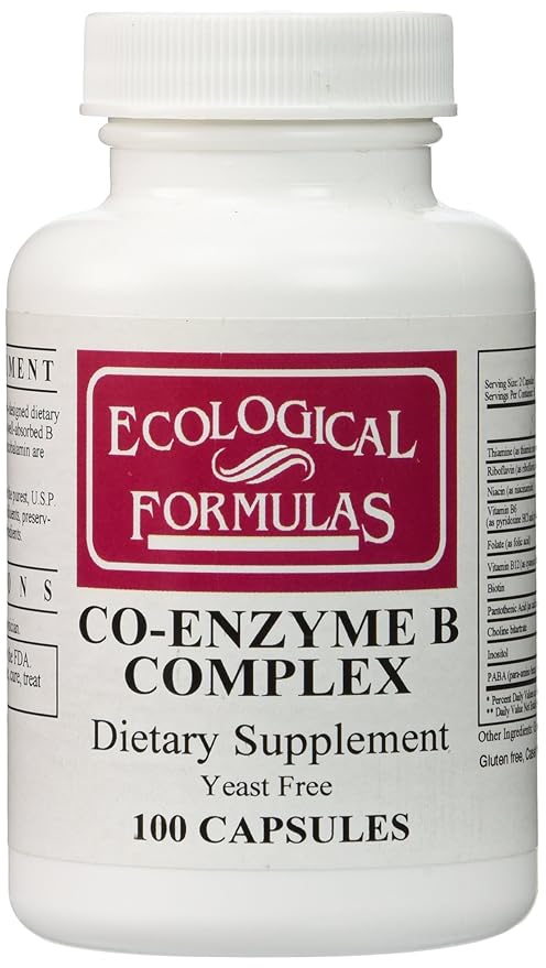 Ecological Formulas/Cardiovascular Res. - Co-Enzyme B Complex - 100 Caps.