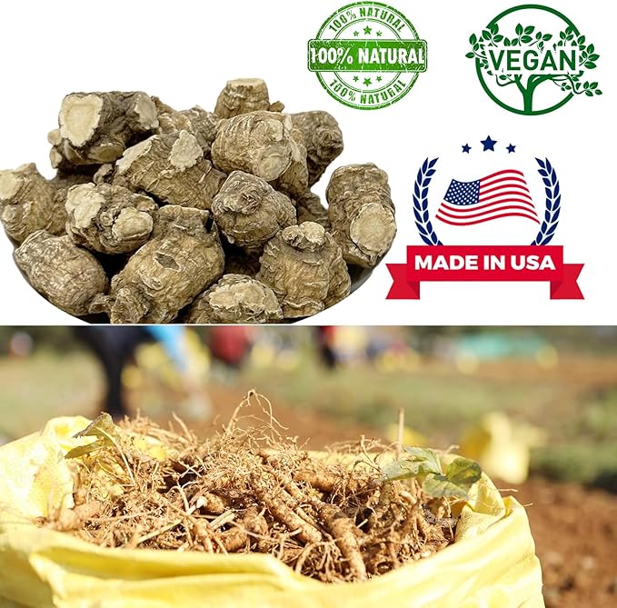 DOL Hand Selected Cultivated Wisconsin American Ginseng Pearl Ginseng 花旗参/西洋参 精选珍珠参 - in Box. (Medium 4oz/Box)