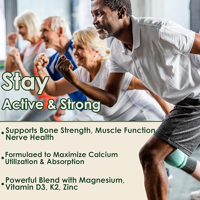 (2 pack) Plant Based Calcium Gummies 600mg with Vitamin D3 K2, Zinc for Bone Strength, Calcium Supplements for Women (Certified Vegan) Sustainably Sourced Algae Calcium Magnesium 2:1 Ratio, Sugar Free