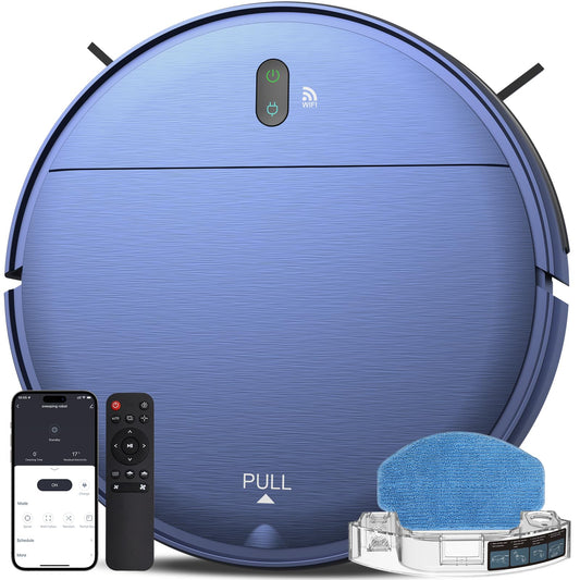 ZCWA Robot Vacuum and Mop Combo,2.4GHz WiFi/APP Aspiradora Robot,4 Cleaning Mode Automatic Vacuum Robot,Self-Charging Robotic Vacuums for Pet Hair