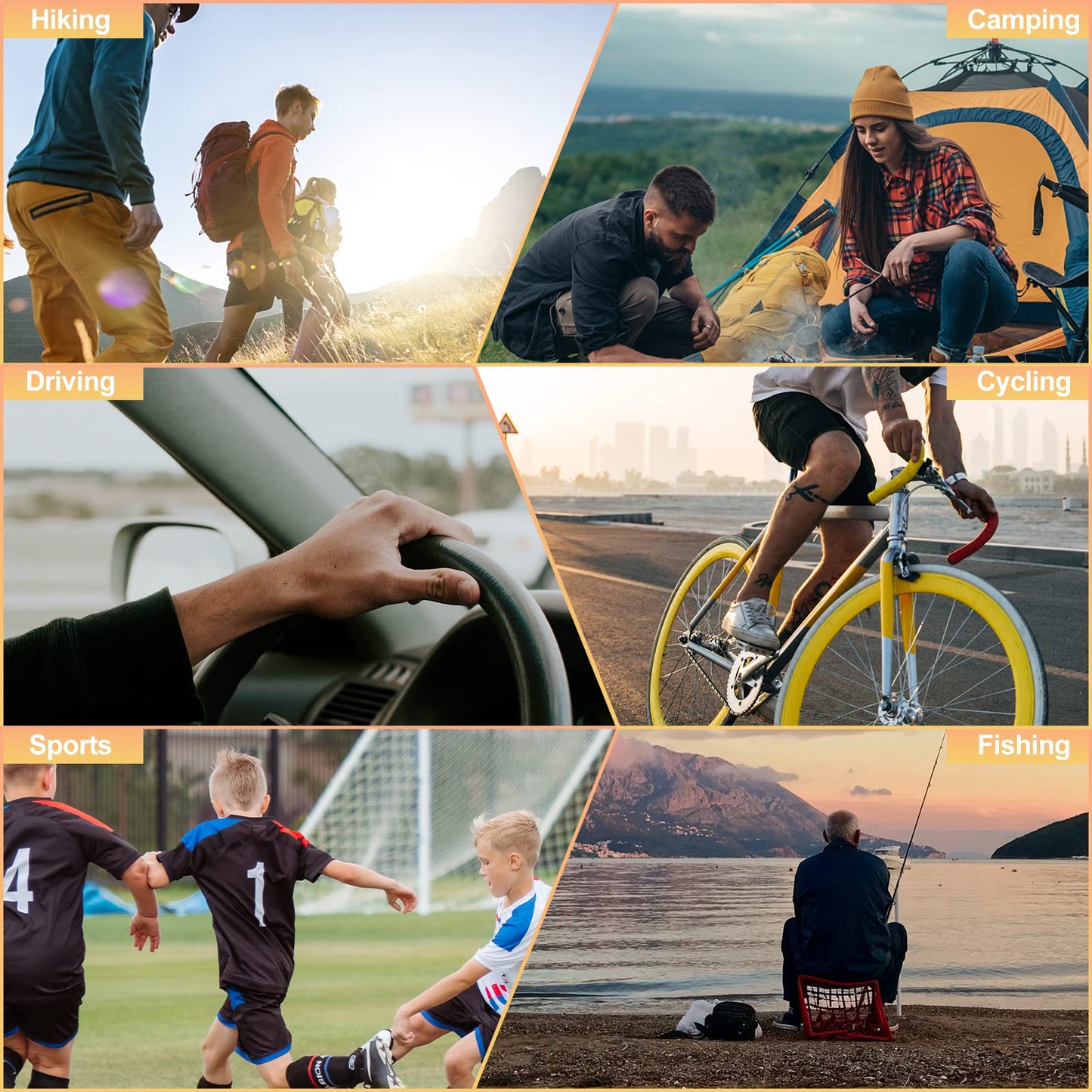 Car-Home Survival First-Aid Kit Emergency-Kit - Yellow 273Piece Equipment Travel Supplies First Aid Set Home Essentials Camping Hiking YIDERBO