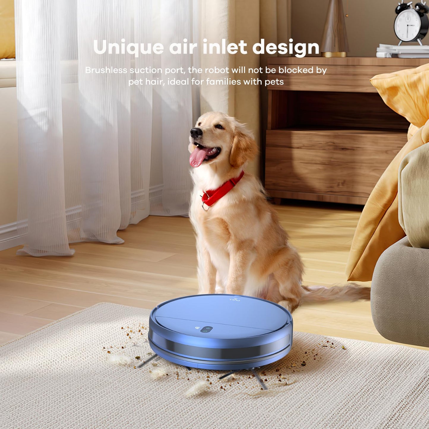 ZCWA Robot Vacuum and Mop Combo,2.4GHz WiFi/APP Aspiradora Robot,4 Cleaning Mode Automatic Vacuum Robot,Self-Charging Robotic Vacuums for Pet Hair