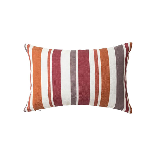 Elainilye Outdoor Chaise Lounge Waterproof Pillow Cover, Striped Headrest Cushion Protector, Weather Resistant Pad for Pool Chairs, Patios