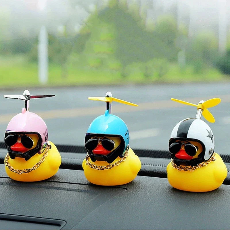 Car Duck Helmet Pendant