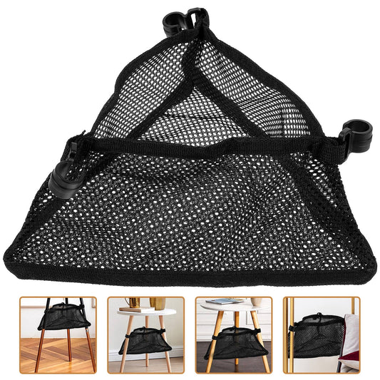 Pretyzoom Foldable Storage Basket for Table with Black Mesh Cloth 1Set