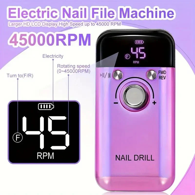 "45000 RPM Electric Nail Drill"