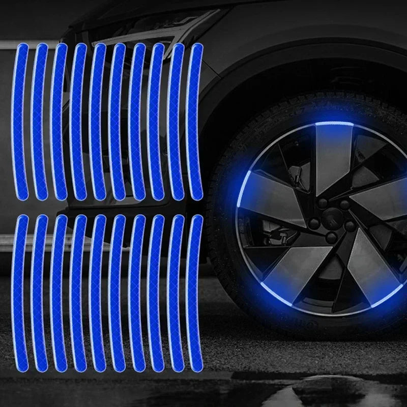 Car Wheel Hub Reflective Stickers