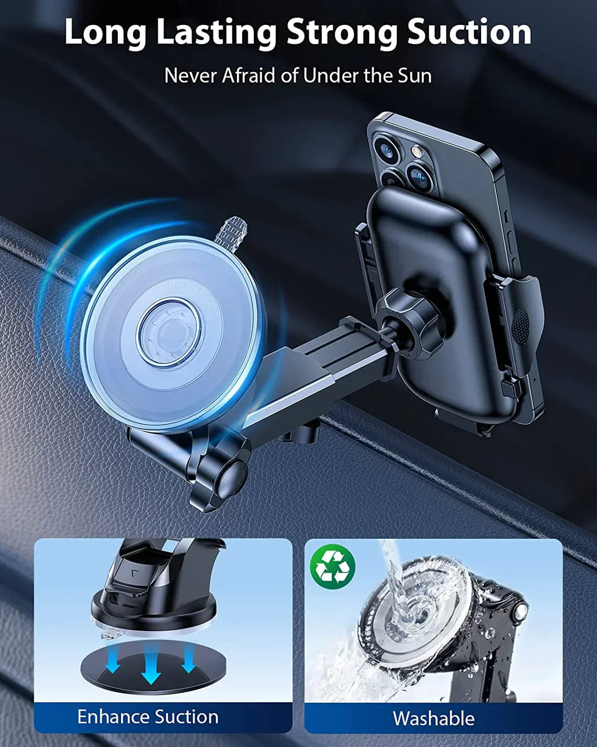 Car Phone Holder Suction Cup Stand