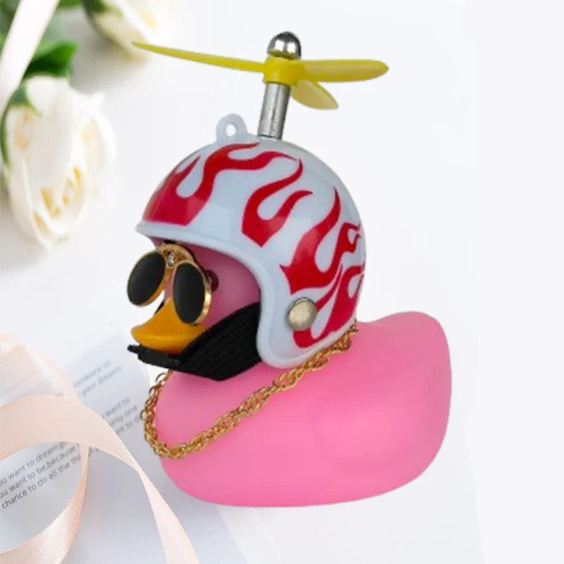 Car Duck Helmet Pendant
