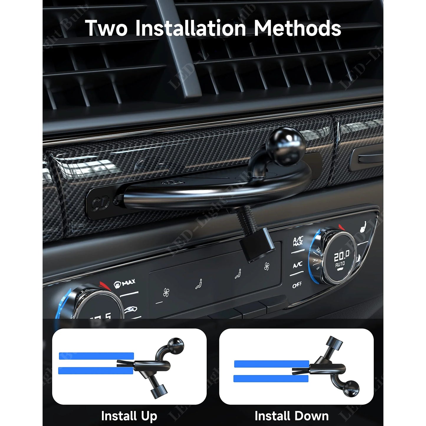 Car CD Slot Phone Holder with 17mm Base