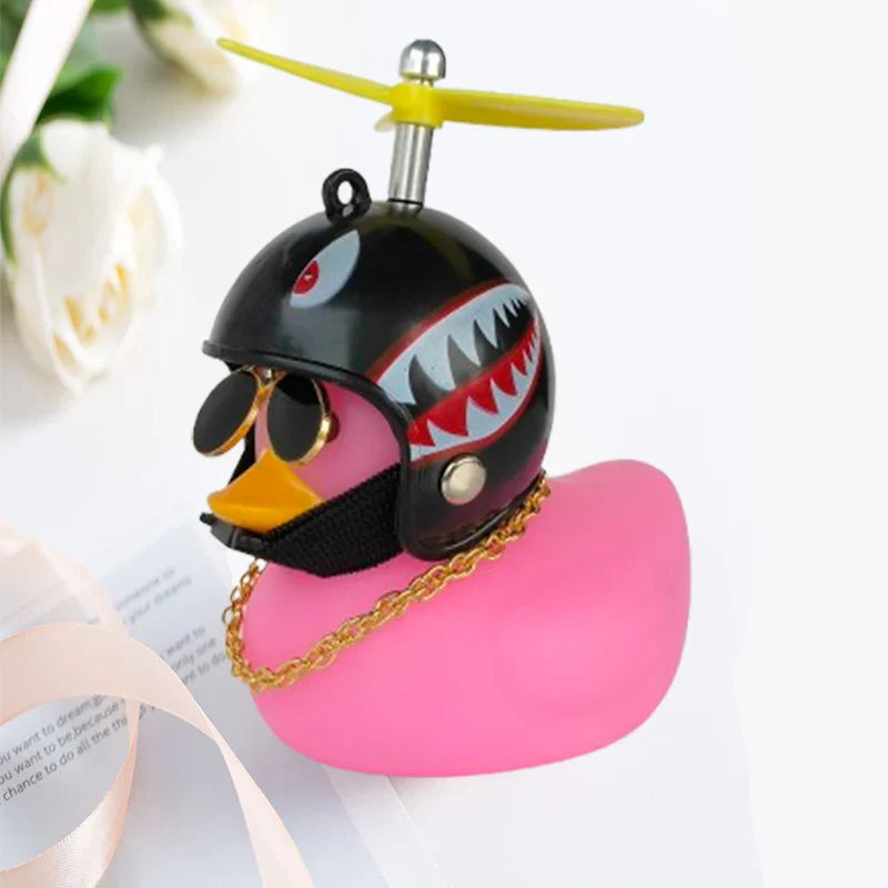 Car Duck Helmet Pendant