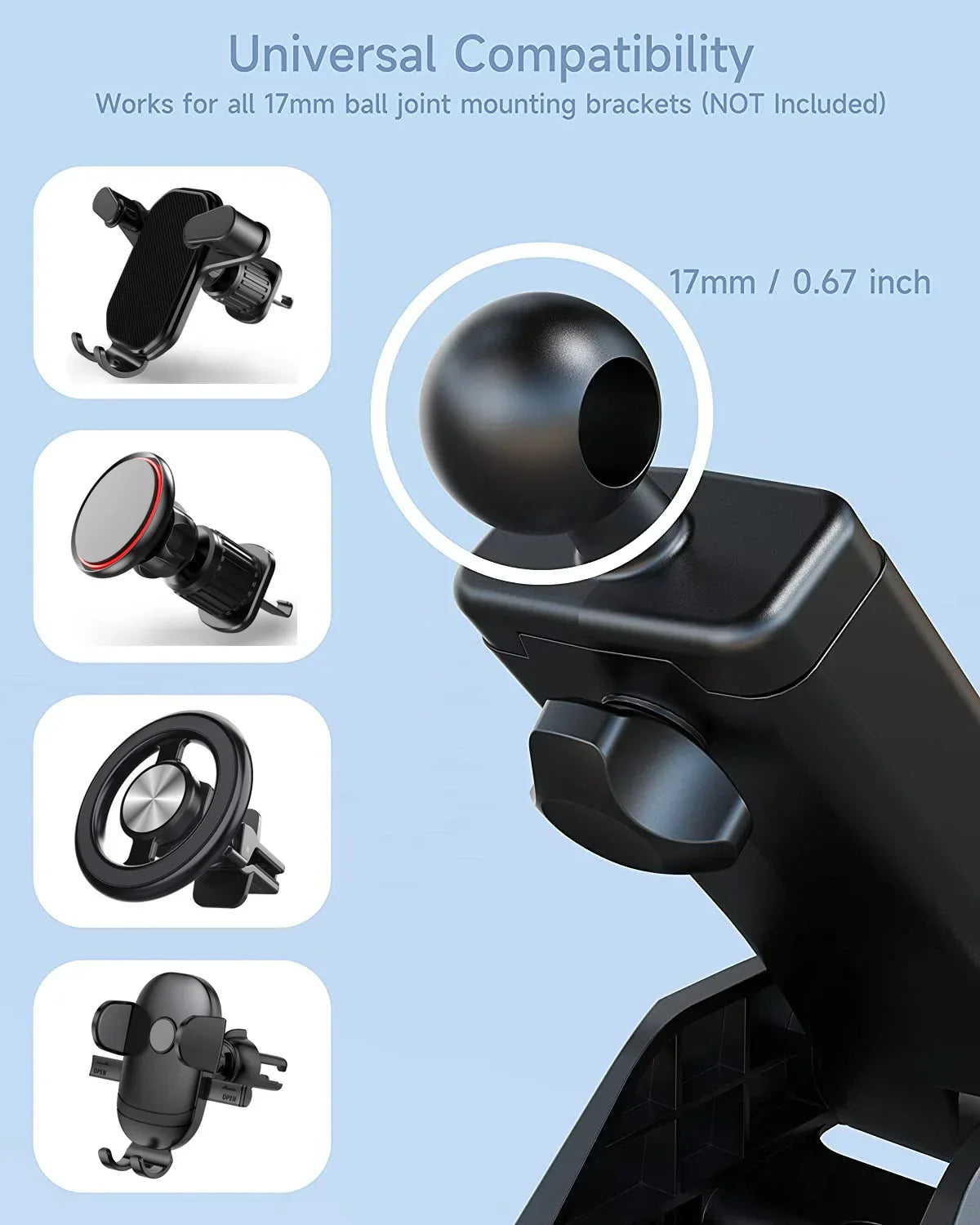 Car Phone Holder Suction Cup Stand