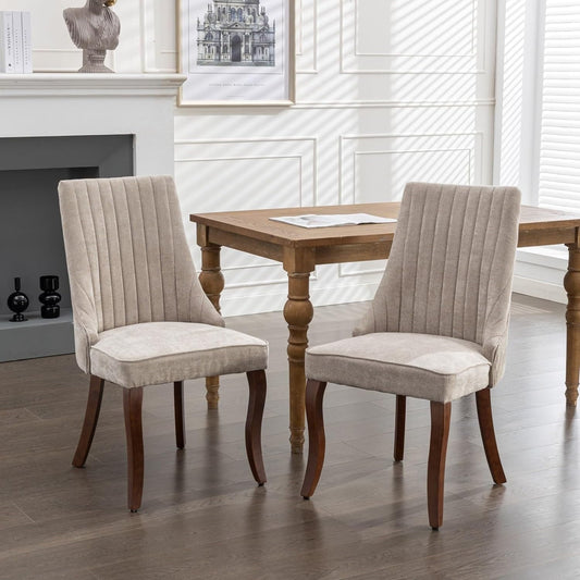 SHAORONG Haerin-SD-00128-LWJ Dining Chairs, 24.6"x19.7"x37.5", Beige
