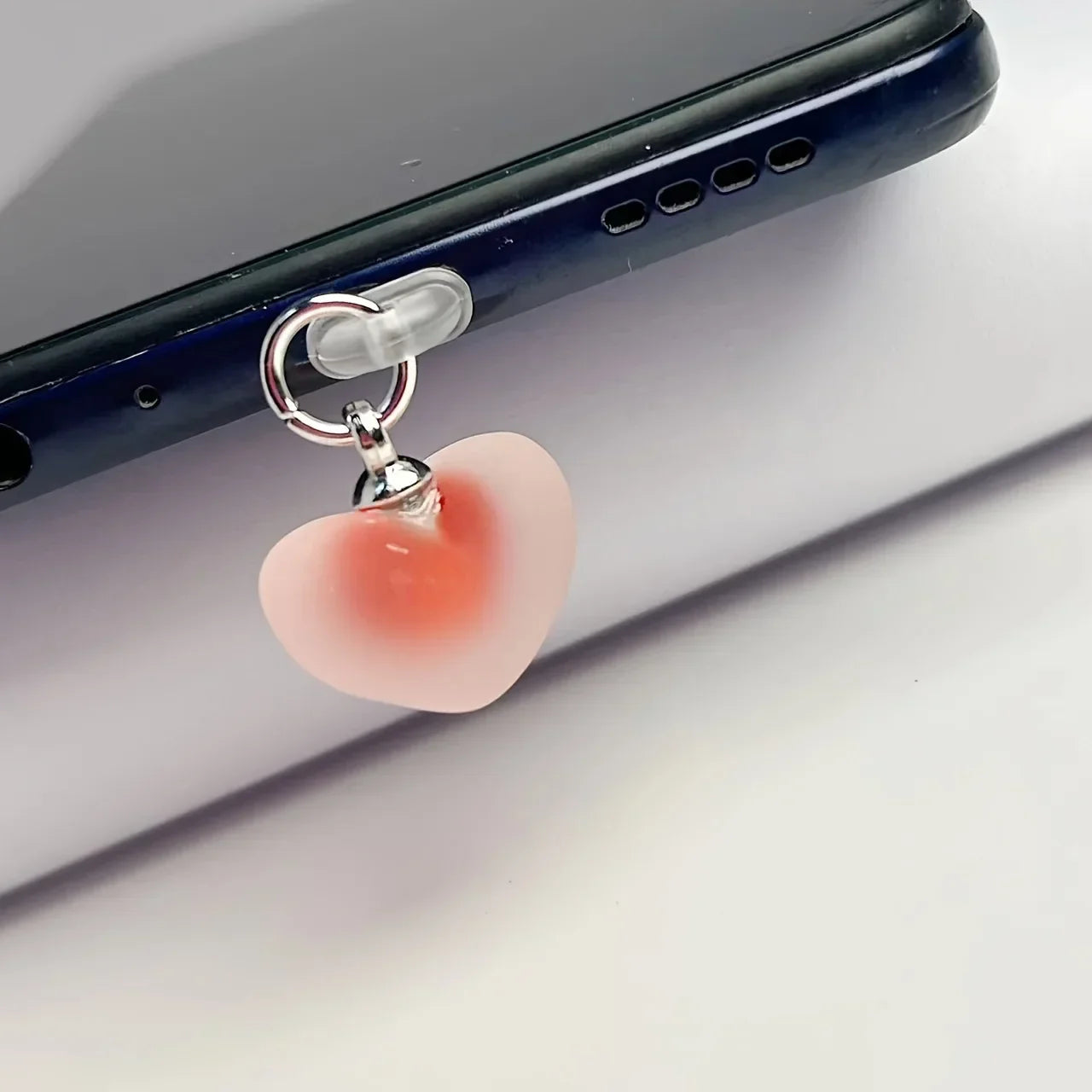 Candy Color Heart Phone Dust Plug