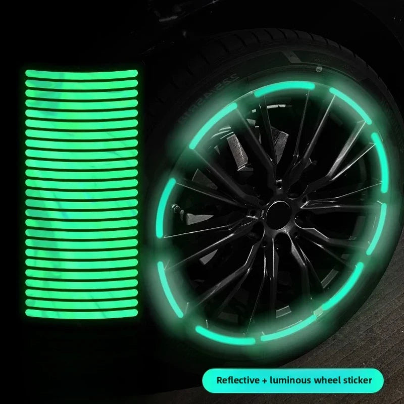 Car Wheel Hub Reflective Stickers
