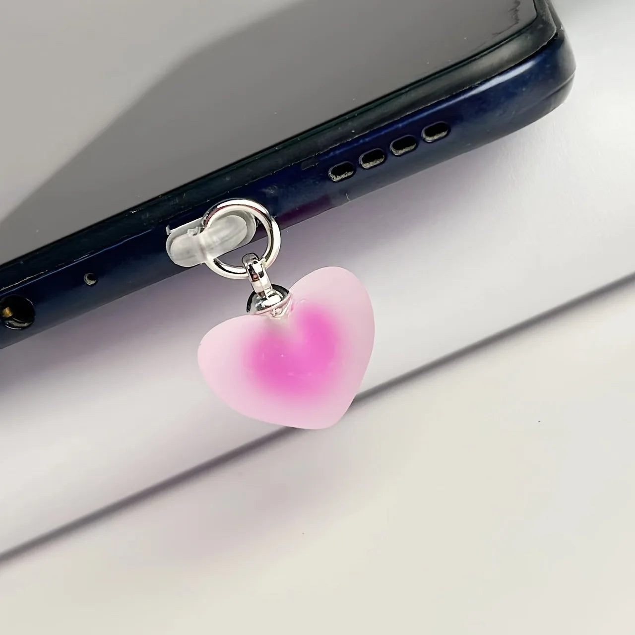 Candy Color Heart Phone Dust Plug