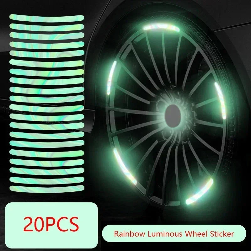 Car Wheel Hub Reflective Stickers