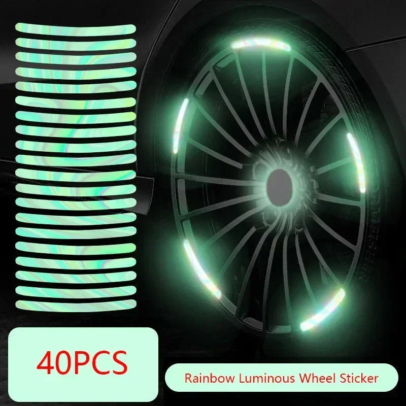 Car Wheel Hub Reflective Stickers