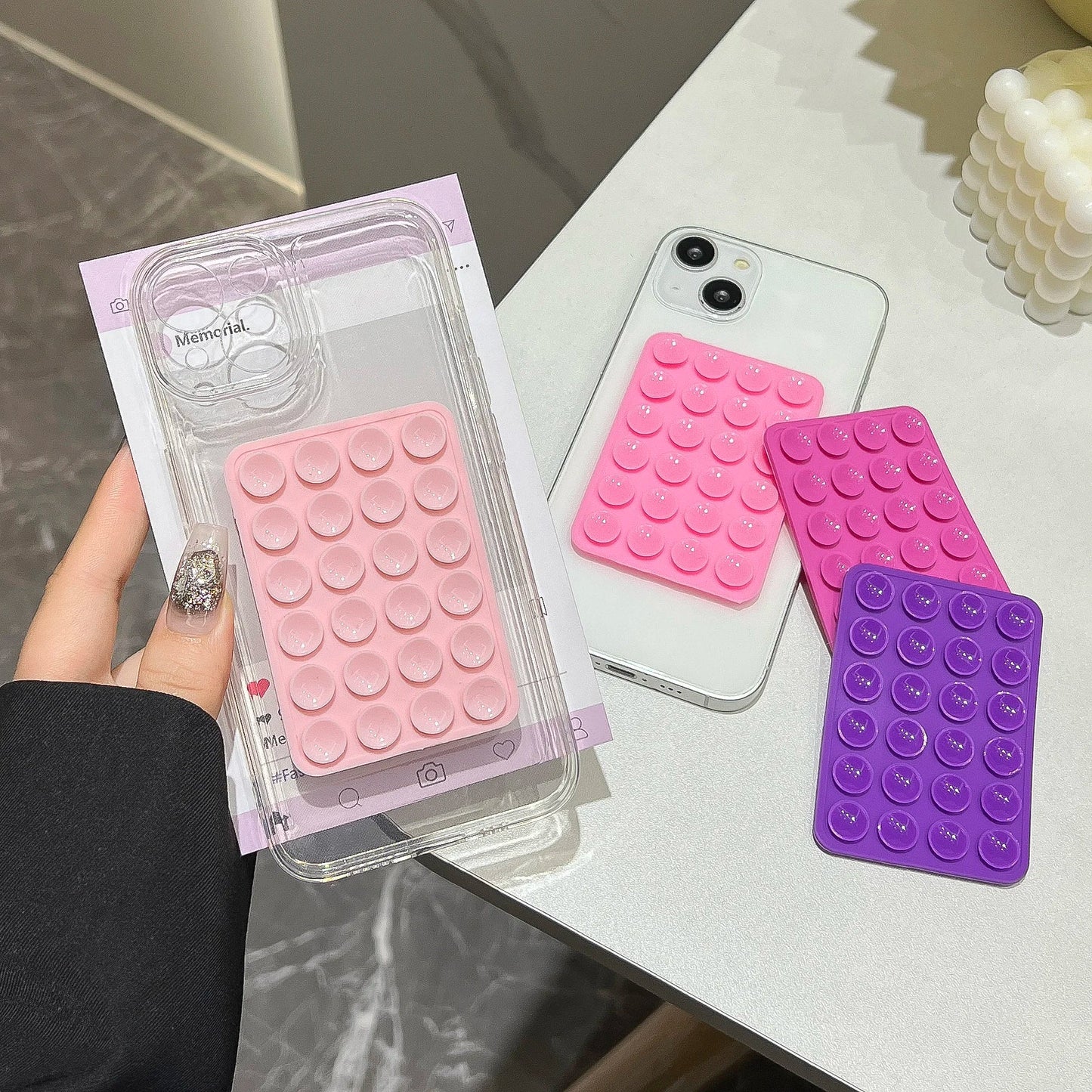Candy Color Suction Phone Holder