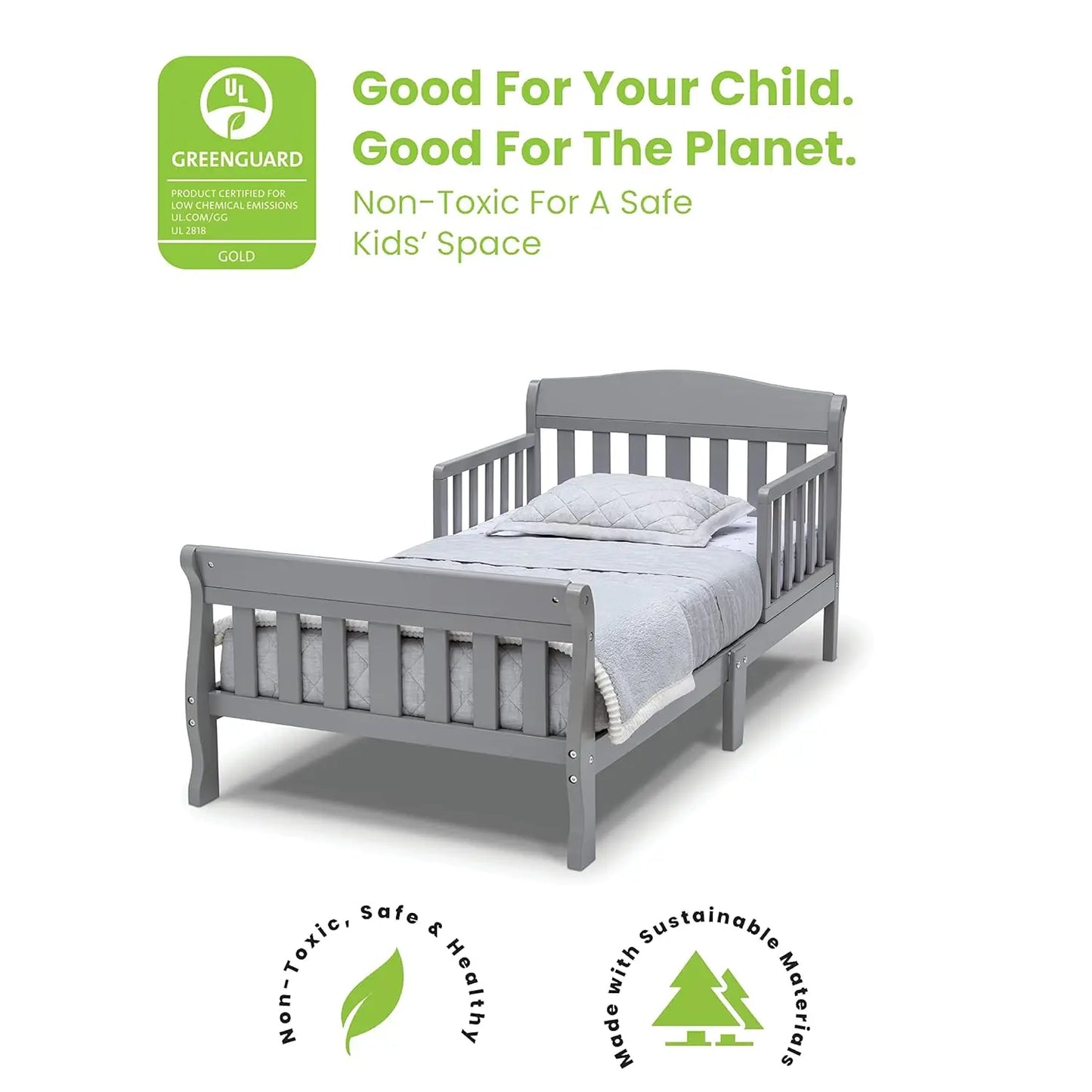 Canton Toddler Bed in Grey